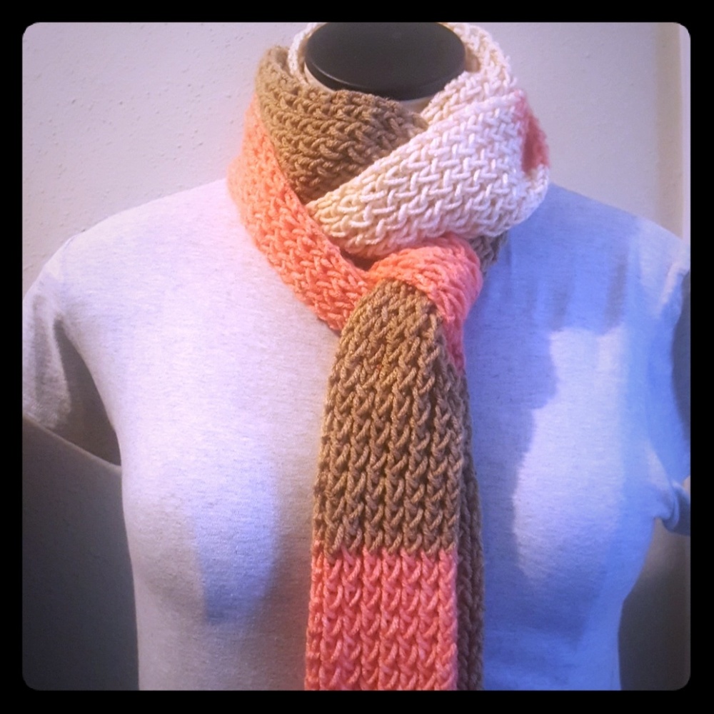 *SOLD* Handmade Knitted Scarf  NWOT